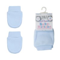 PRP117-B: Blue 2 Pack Premature Anti-Scratch Mittens